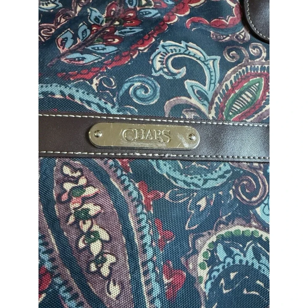 Chaps Richmond Park Mountain Paisley Weekender Laptop Bag Travel Tote w/ Strap